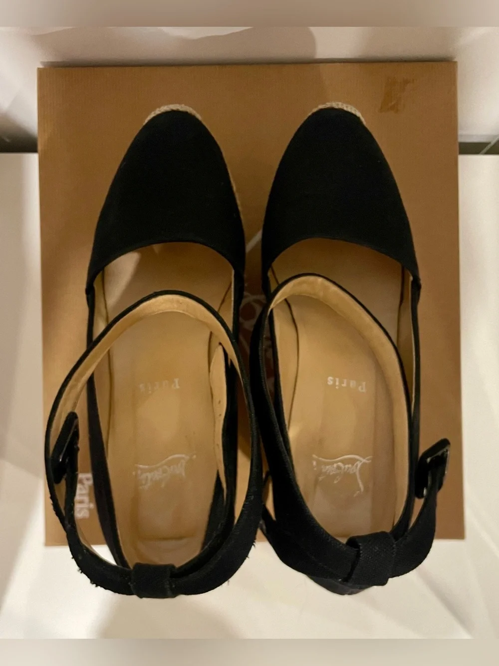 Pristine Vintage Louboutin Dehia 120 Espadrille, 39